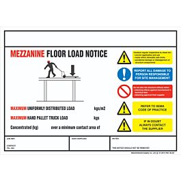 Weight Load Notices