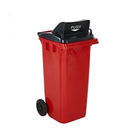 Wheeled Bins with Push Flap Lid