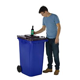 Wheeled Bins with Bottle Hole Lid