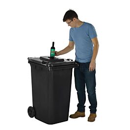 Wheeled Bins with Bottle Hole Lid