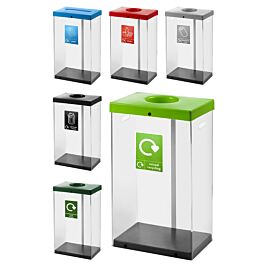 Clear Recycling Bins