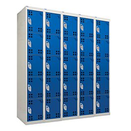 Perforated Door Charging Lockers with a Standard Plug