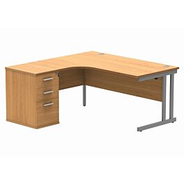 Core Twin Upright Radial Desk