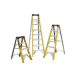 Climb-It Fibreglass Swingback Stepladders